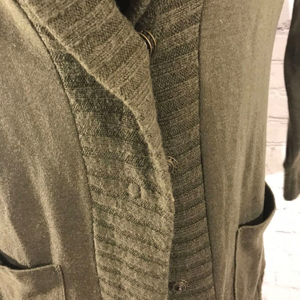 Rachel Roy Cardigan Sweater Green Size Medium - Picture 4 of 8